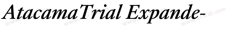AtacamaTrial Expande字体转换